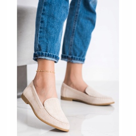 Coura Señores de gamuza clásicos beige 1