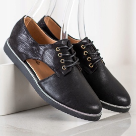 Forever Folie Zapatos de moda con corte negro 2 Forever Folie Zapatos de moda con corte negro 2