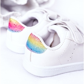 Zapatillas para niños Blanco-Arcoíris Velcro Cute Girl 5