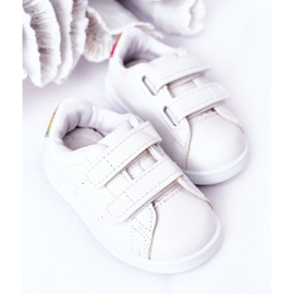 Zapatillas para niños Blanco-Arcoíris Velcro Cute Girl 6
