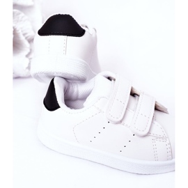 Zapatillas deportivas infantiles California en blanco y negro con velcro 5