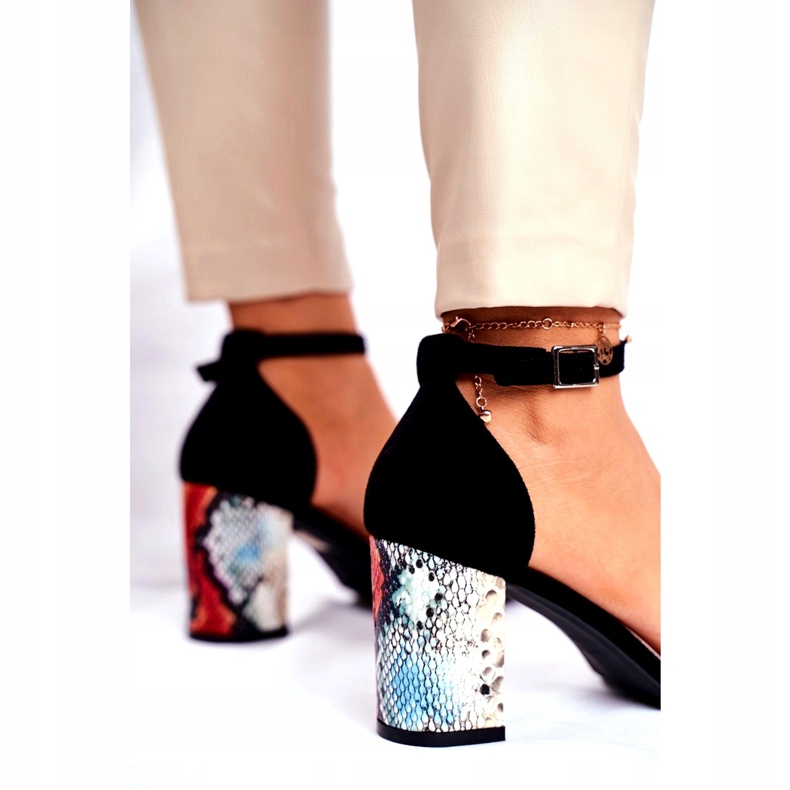 Sandalias de Mujer en Tacón Alto Sergio Leone Negro SK873 multicolor 2 Sandalias de Mujer en Tacón Alto Sergio Leone Negro SK873 multicolor 2