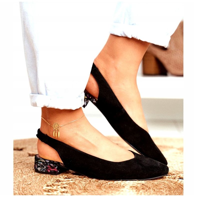 Zapatos de salón de cuero sin cordones para mujer Maciejka Miami Black 04482-01 negro 4