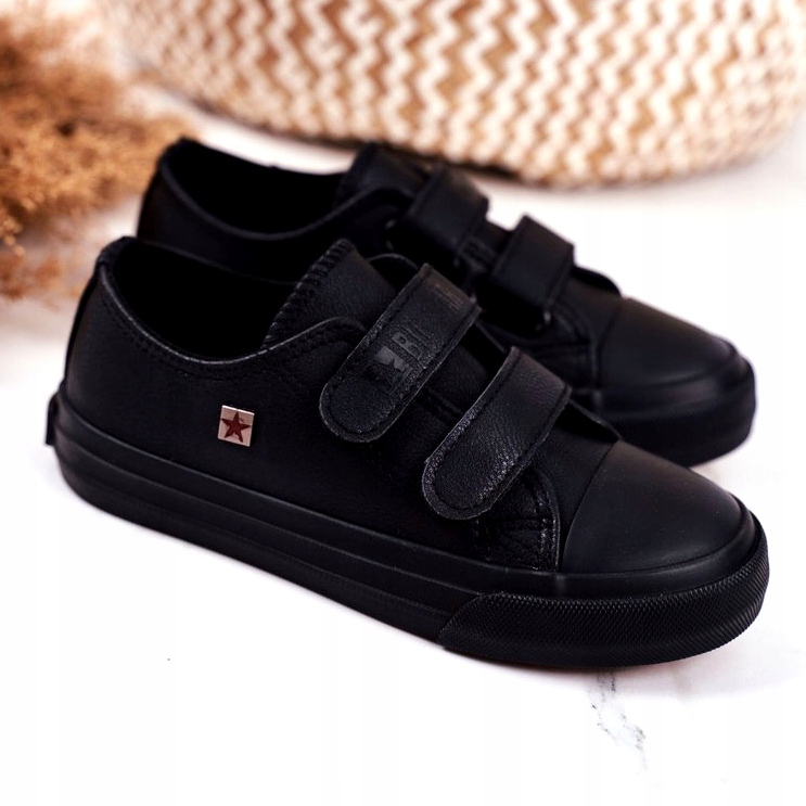 Zapatos Infantiles Zapatillas Big Star Con Velcro Negro GG374009 1