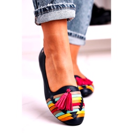 Bailarinas Maciejka Piel Con Flecos Azul Marino 04016-17 multicolor 3 Bailarinas Maciejka Piel Con Flecos Azul Marino 04016-17 multicolor 3