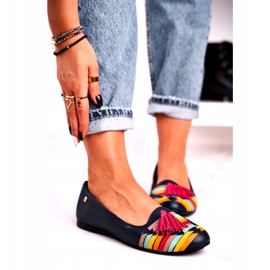 Bailarinas Maciejka Piel Con Flecos Azul Marino 04016-17 multicolor 1 Bailarinas Maciejka Piel Con Flecos Azul Marino 04016-17 multicolor 1