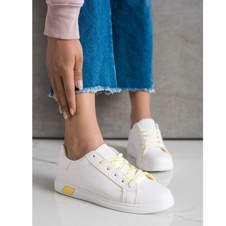 SHELOVET Super zapatillas blancas blanco 1
