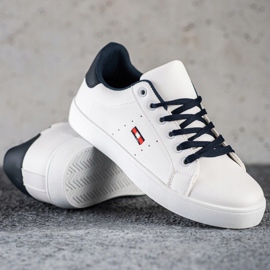 SHELOVET Zapatillas Casual Con Cuero Ecológico blanco 1