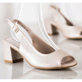 Goodin Sandalias doradas relucientes beige dorado 1 Goodin Sandalias doradas relucientes beige dorado 1