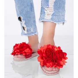 Pantuflas rojas de mujer Dain rojo 1 Pantuflas rojas de mujer Dain rojo 1