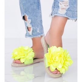 Pantuflas de mujer dain amarillo neón verde 1 Pantuflas de mujer dain amarillo neón verde 1