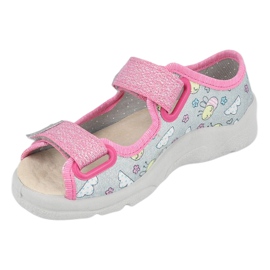 Sandalia befado para niña 869x154 rosado plata gris 3