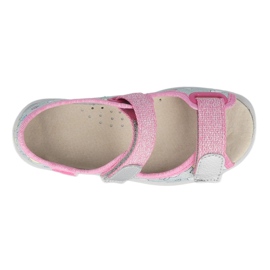 Sandalia befado para niña 869x154 rosado plata gris 2