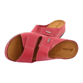 Inblu zapatos zapatillas de mujer 158D105 rojo 5