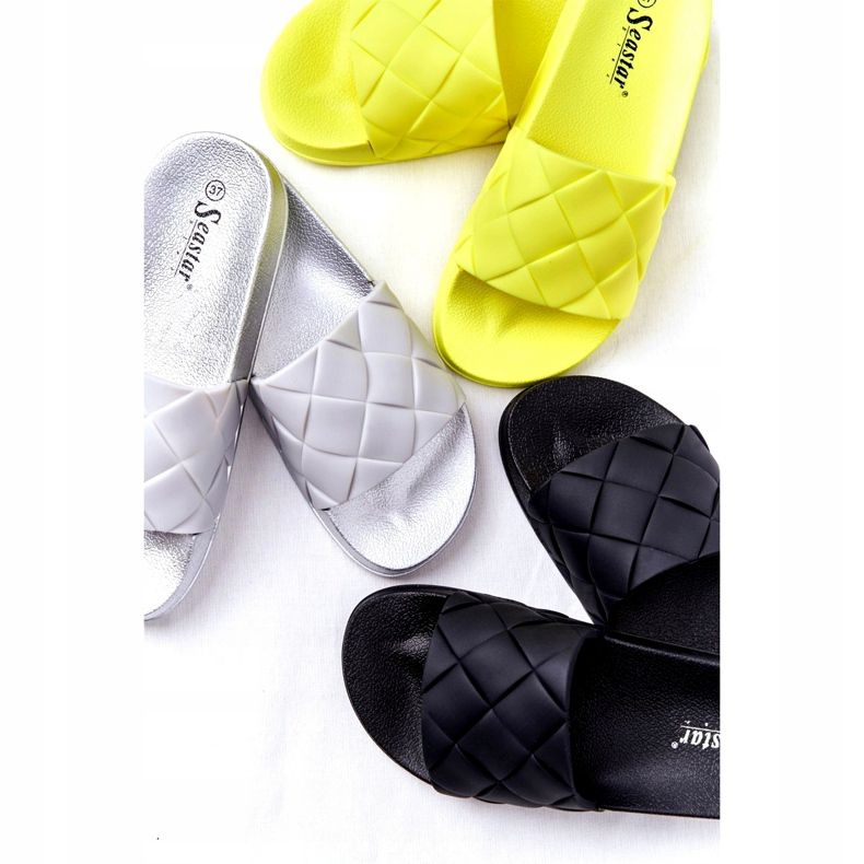 PS1 Pantuflas de Goma Negra para Mujer Let's Swim negro 6 PS1 Pantuflas de Goma Negra para Mujer Let's Swim negro 6