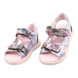 Sandalias En Nabos Mazurek 1314 Amatista Perla violeta plata 1