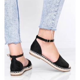 Sandalias de alpargatas negras de Chloe Star negro 1