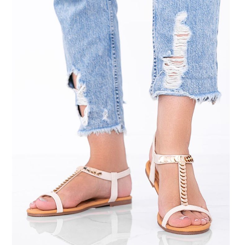 Sandalias de mujer beige de Emmie 1