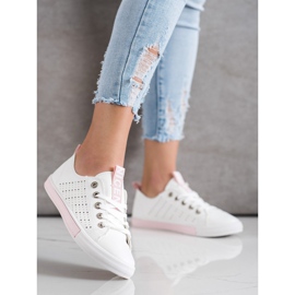 Bella Paris Zapatillas Con Piel Ecológica blanco 1