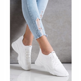 SHELOVET Calzado deportivo sin cordones blanco 2
