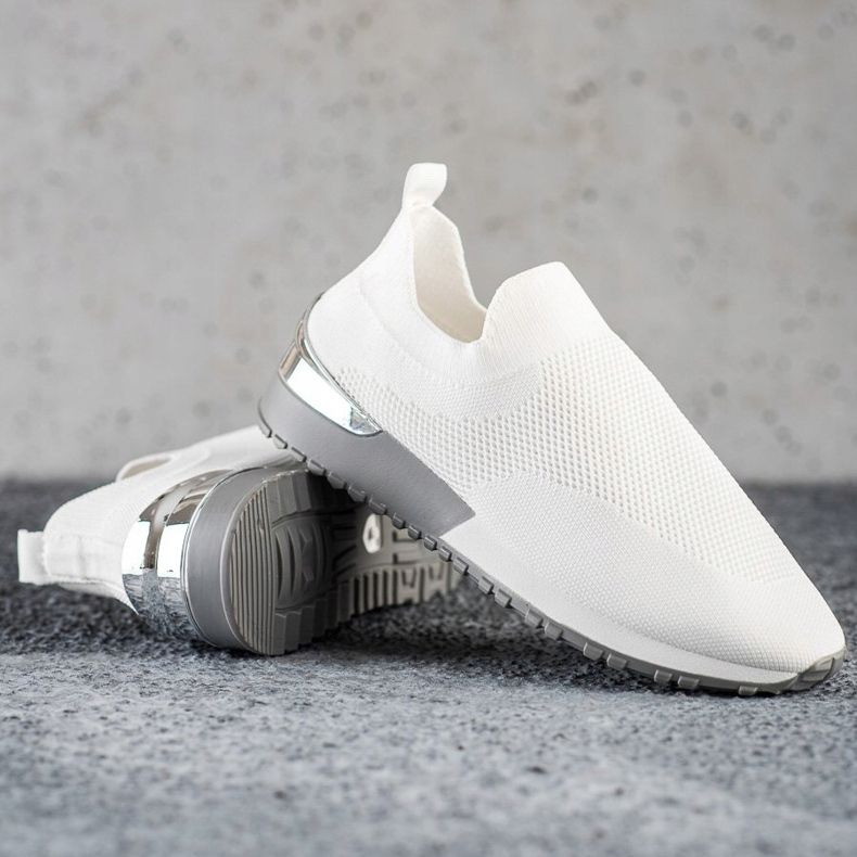 Renda Zapatillas blancas caladas blanco 1