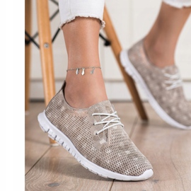 Goodin Zapatos de cuero ligero beige marrón 2