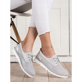 Goodin Zapatos de cuero calados multicolor dorado 2 Goodin Zapatos de cuero calados multicolor dorado 2