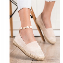 Bestelle Alpargatas de ante beige 3