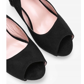 Sandalias negras de tacón alto de Juna negro 2