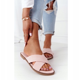Pantuflas Mujer Velour Rosa Edesa rosado 3