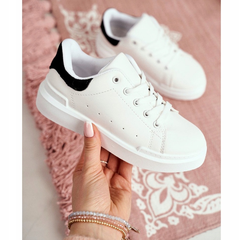 FRROCK Deportivas Juveniles Infantiles Bilbo Blancas blanco negro 2