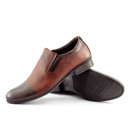 Olivier Zapatos formales sin cordones para hombre 430 marrón 3