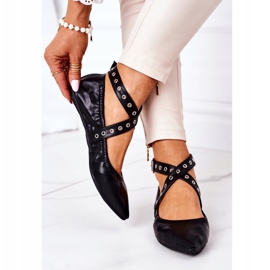 Bailarinas Lu Boo Piel Doblada Negra negro 2 Bailarinas Lu Boo Piel Doblada Negra negro 2