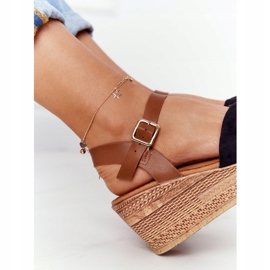S.Barski Sandalias Negras Con Cuña S. Barski GD-38 marrón negro 1