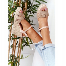 Sandalias Cuña Piel Big Star HH274380 Beige 4