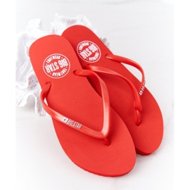 Chanclas de mujer Big Star FF274A611 Rojo 4