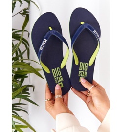 Chanclas Mujer Big Star FF274A312 Azul marino verde 5