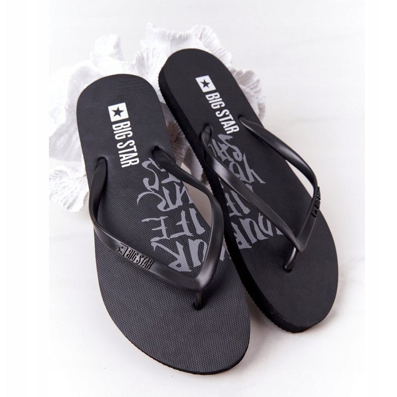 Chanclas de mujer Big Star FF274A309 Negro 1