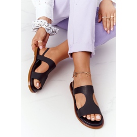 Sandalias Piel Con Puño Big Star HH274715 Negro 5