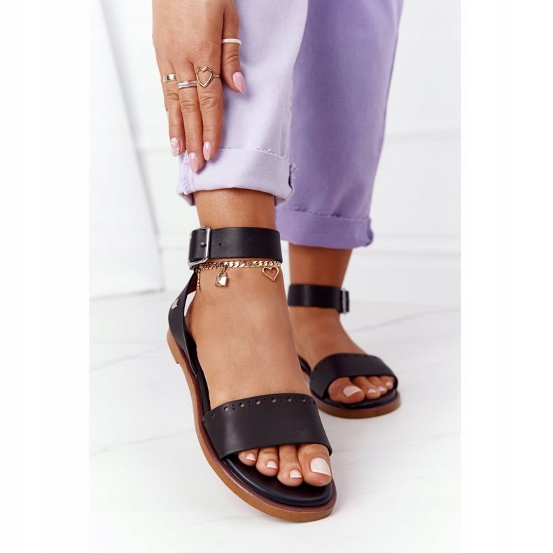 Sandalias Piel Big Star HH274720 Negro 2