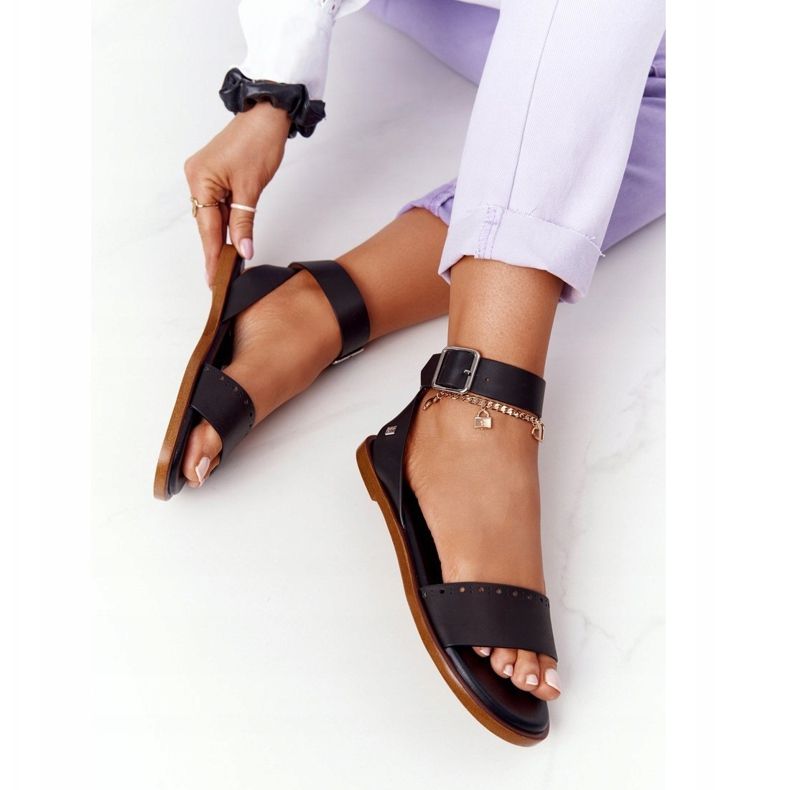 Sandalias Piel Big Star HH274720 Negro 1