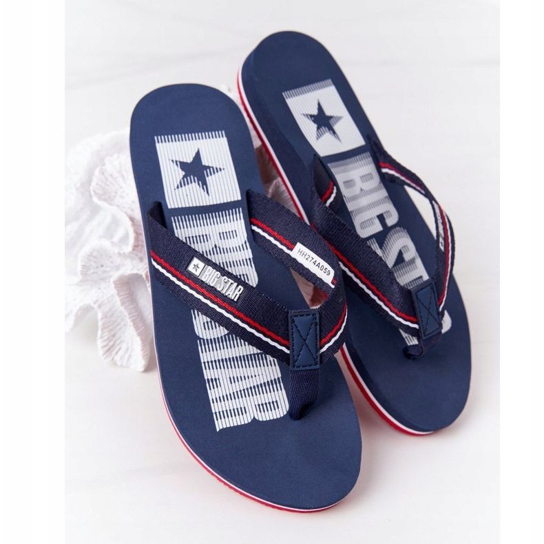 Chanclas de Mujer Big Star HH274A059 Azul Marino 1