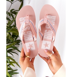 Chanclas de mujer Big Star HH274A060 Pink rosado 5