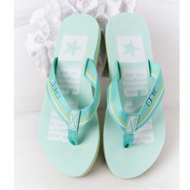 Chanclas Mujer Big Star HH274A061 Verde claro 1 Chanclas Mujer Big Star HH274A061 Verde claro 1