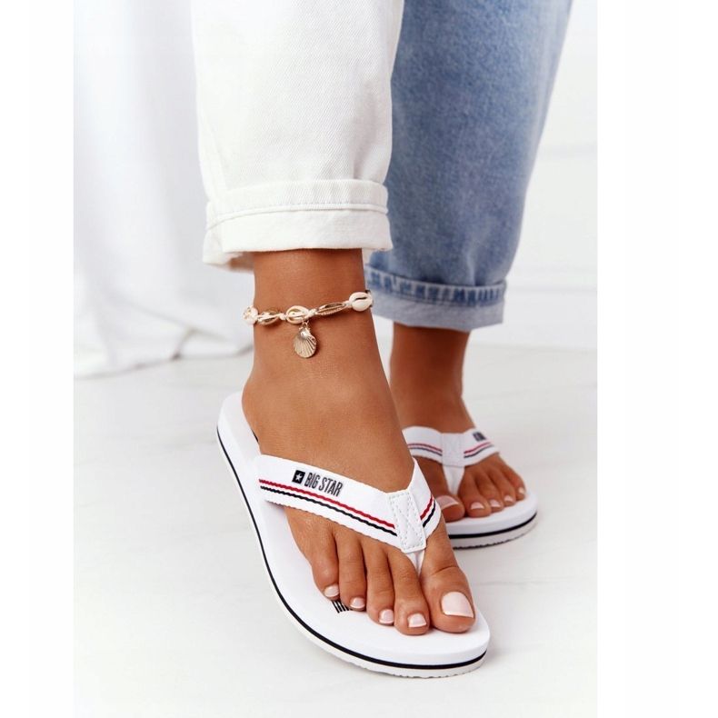 Chanclas de Mujer Big Star HH274A062 Blanco 2 Chanclas de Mujer Big Star HH274A062 Blanco 2