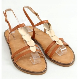 Sandalias de mujer camel N-101 Camel marrón 1
