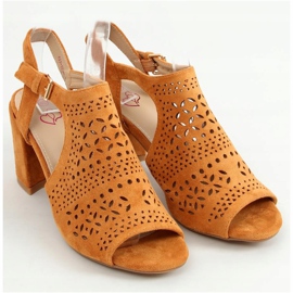 Sandalias de tacón calado camel 429-10 Camel marrón 1 Sandalias de tacón calado camel 429-10 Camel marrón 1