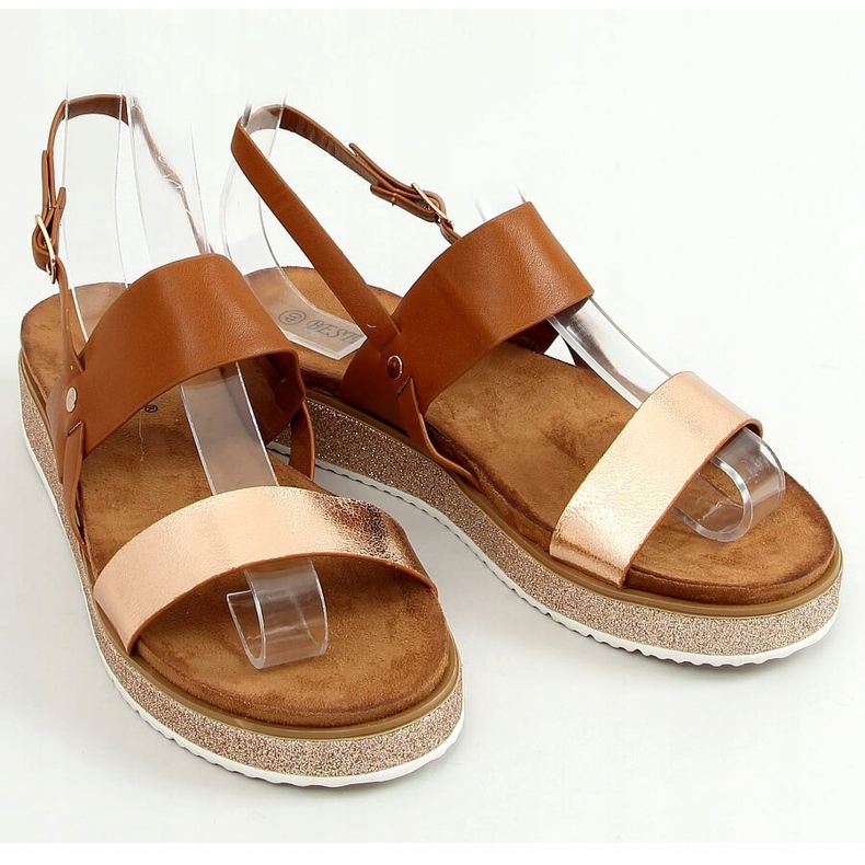 Sandalias mujer camel 100-138SA-1 Camel marrón 1