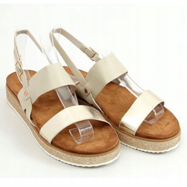 Sandalias de mujer beige 100-138SA-1 Beige 1
