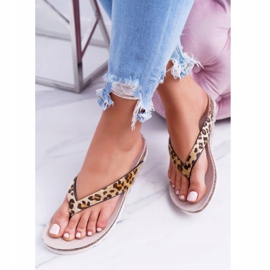 Chanclas En Cork Lu Boo Leopard marrón 1